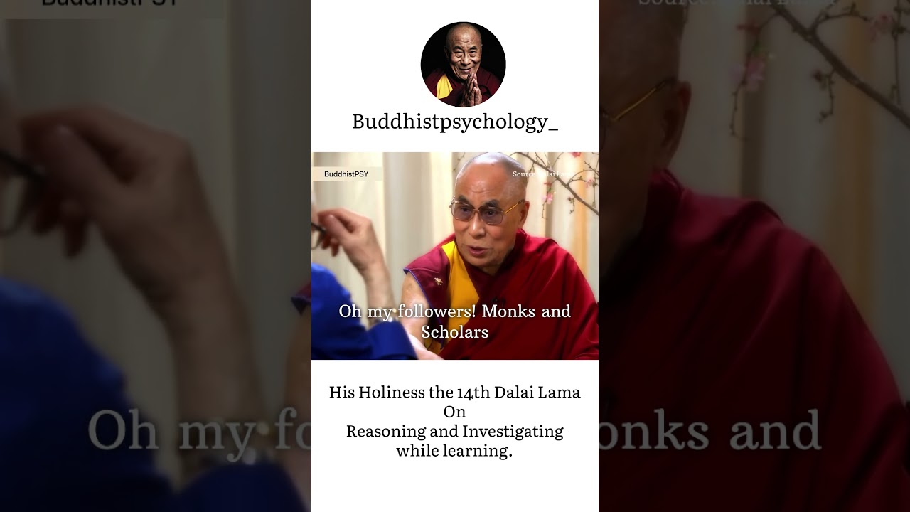Buddha&rsquo;s word by H.H the Dalai Lama.#buddha #buddhism #buddhistpsychology #dalailama