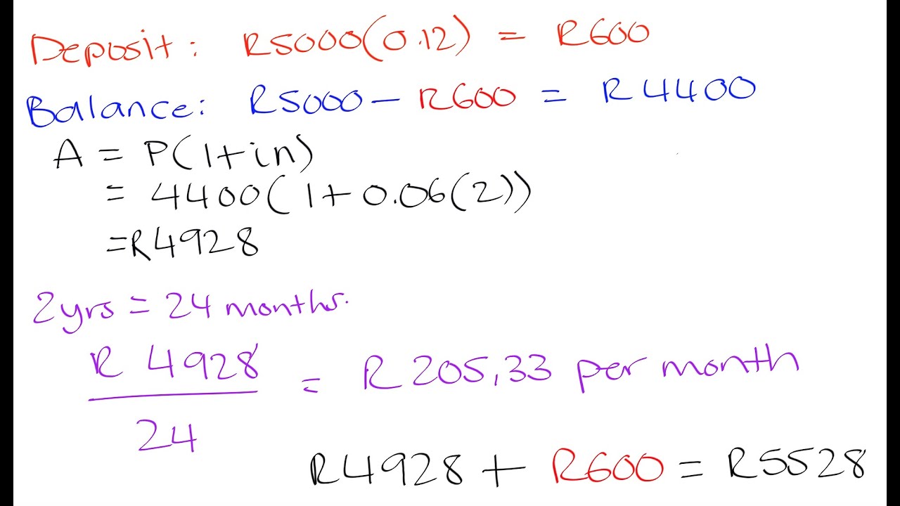 Grade 10 Math: Hire purchase agreements | Finance & Growth