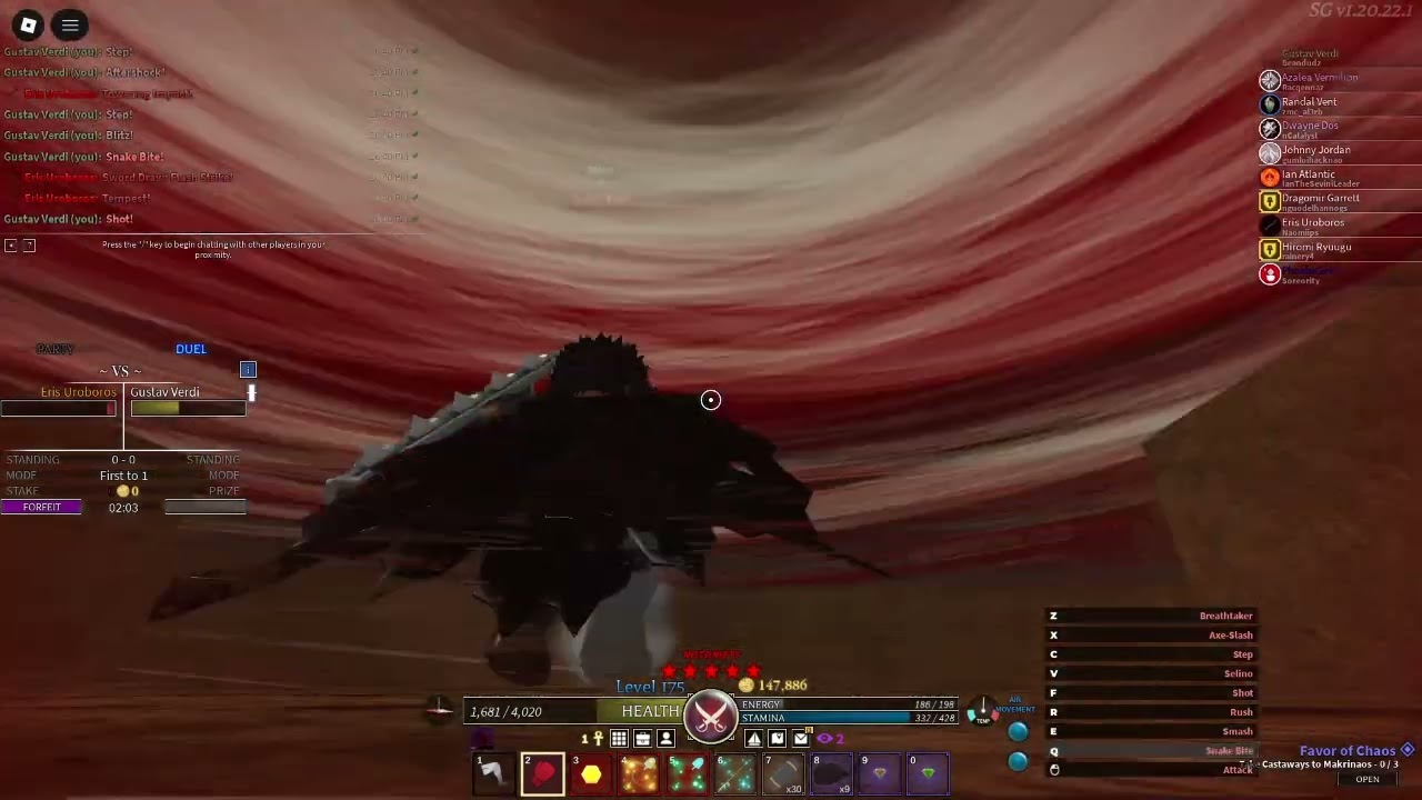 dueling with random - Arcane Odyssey