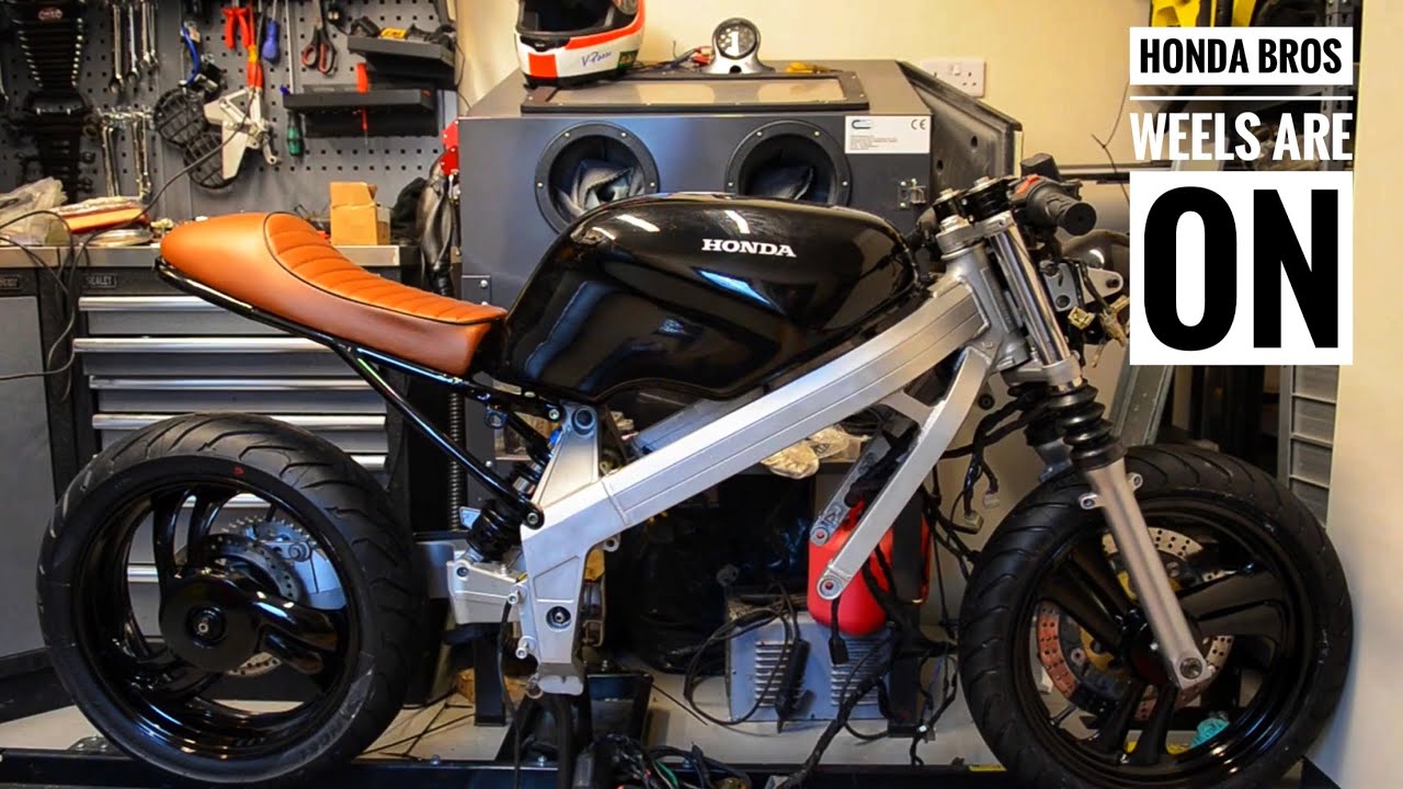 Honda Bros NT400 Restoration Project Part 22 Wheels are on