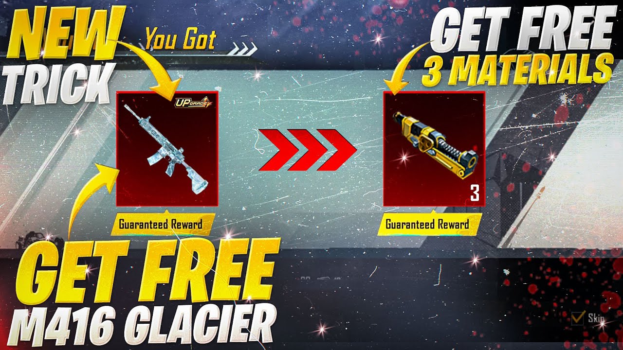 Get Free Glacier M416 & 3 Materials | Best Trick To Open Crates | Classic Crate Opening