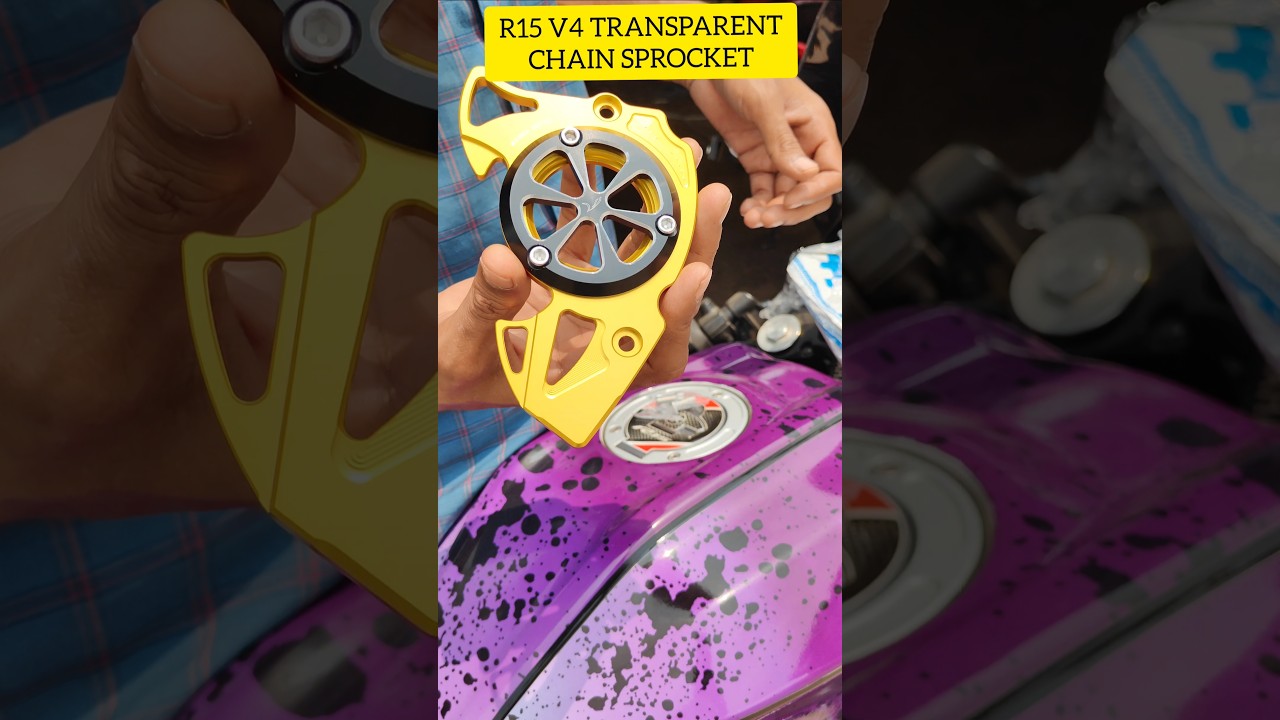 R15 V4 TRANSPARENT CHAIN COVER MODIFICATION #modification