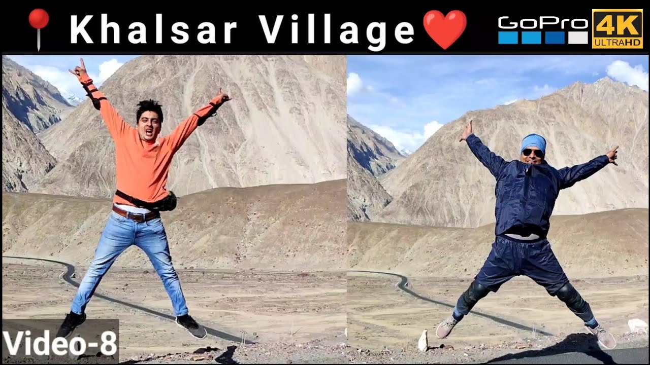 Beautiful Roads of Khalsar Village, Ladakh. || 4k video || Leh Ladakh on Bike | Road to Nubra Valley