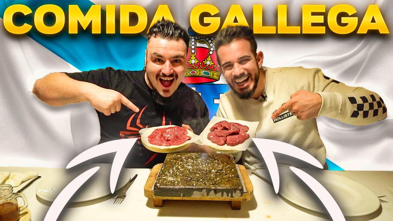 Probando COMIDA TÍPICA GALLEGA con Cenando con Pablo 🥩