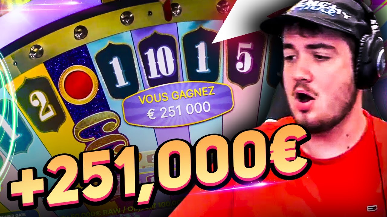 Bidule Record win 251 000&euro; on Crazy Time slot - TOP 5 mega wins in casino online