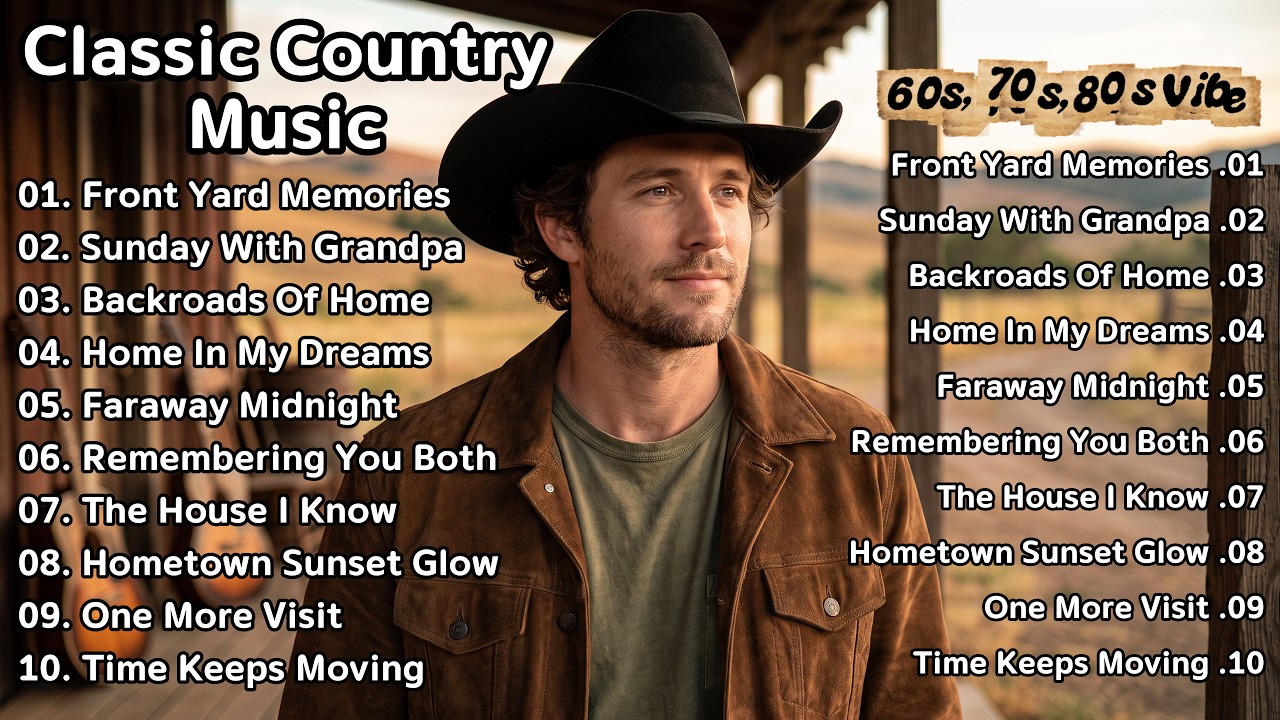 Country Boy Dreams 🌾 Classic Country Songs 70s 80s  Small Town Life & Memories of Home