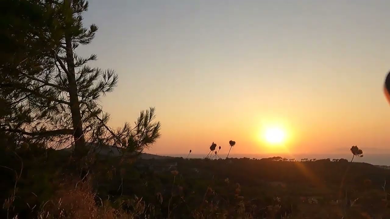 Run #15 - Filerimos East Slope Sunset, Rhodes, Greece, July 2021, 6pm evening run