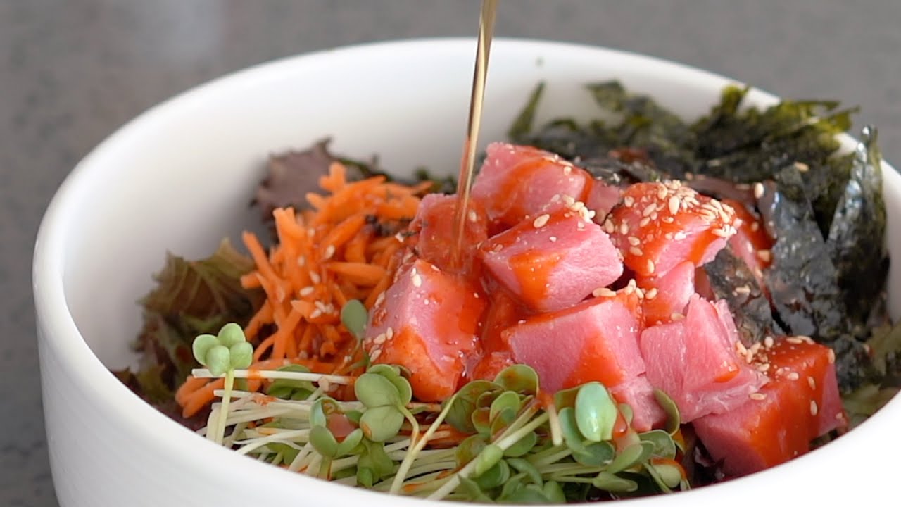 Tuna Sashimi Rice Bowl with Cho-gochujang| Cooking Vlog 
