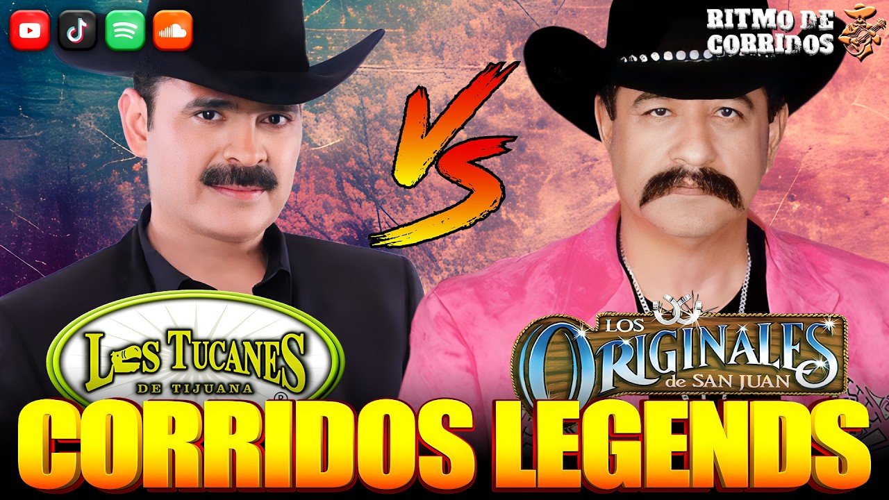 Los Tucanes De Tijuana vs Los Originales De San Juan - Puros Corridos Mix 💥 Mix Para Pistear