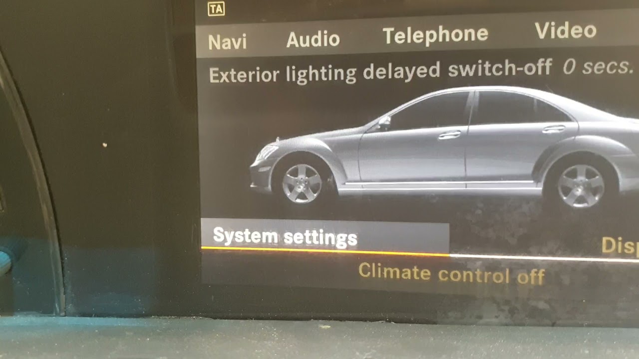 تغيير وتعديل وقت الساعة بانوراما مرسيدسChange and adjust the time of the Mercedes panorama watch