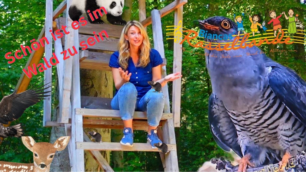 Schön ist es im Wald zu sein🍀🐛🐨🌲 - Mitmachlieder für Kinder🎵🙋‍♀️🧑‍🌾🎼