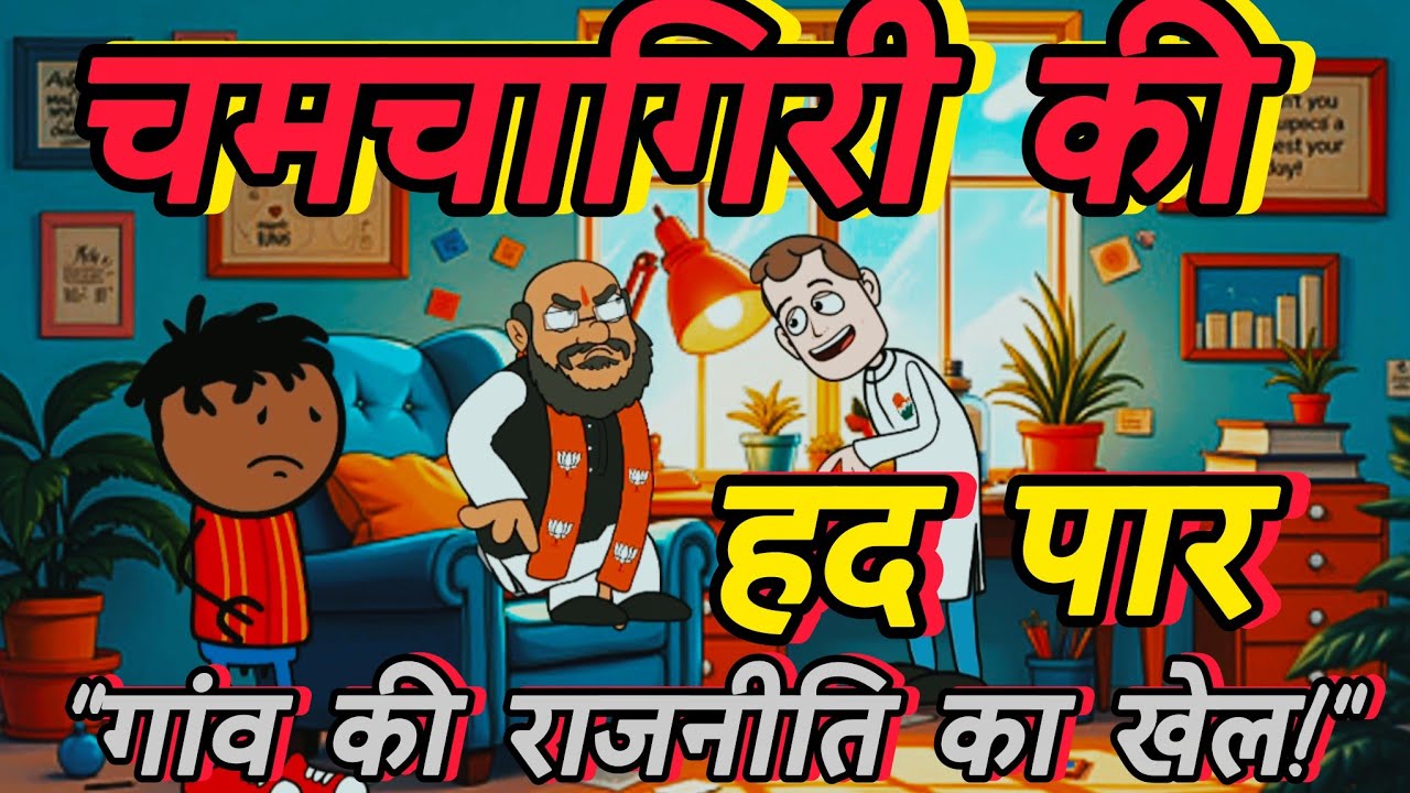प्रधान का सबसे बड़ा चमचा | गांव की राजनीति पर फुल कॉमेडी 😂 | Desi Cartoon Video