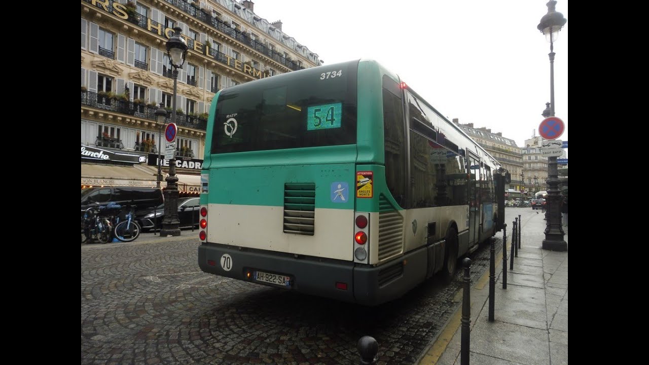 RATP A bord du Irisbus Cit&eacute;lis Line n&deg; 3734 (ligne 54)