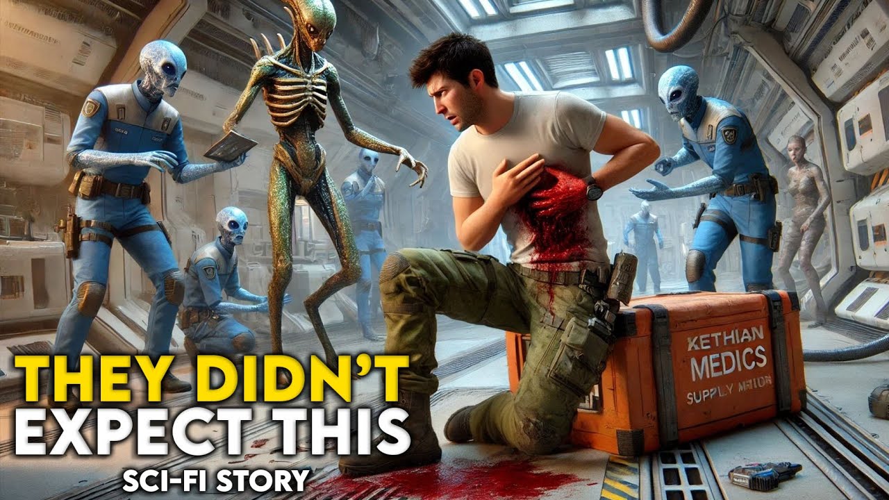 Alien Medics Rushed to Stop the Human’s Bleeding—He Just Laughed and Said, “I’ve Had Worse”