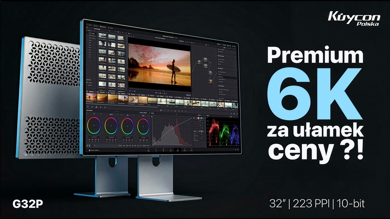 Kuycon G32P 6K - Profesjonalny monitor do grafiki, foto i wideo | Kuycon Polska