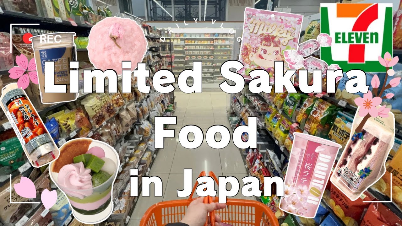 【Japan’s Sakura Season at 7-Eleven🌸 】Limited Spring Food Tour!