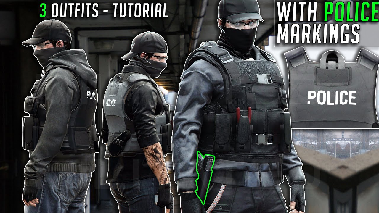 GTA 5 Online Undercover Police Outfits After Patch 1.57 Military/Cop Clothing Glitches Not Modded