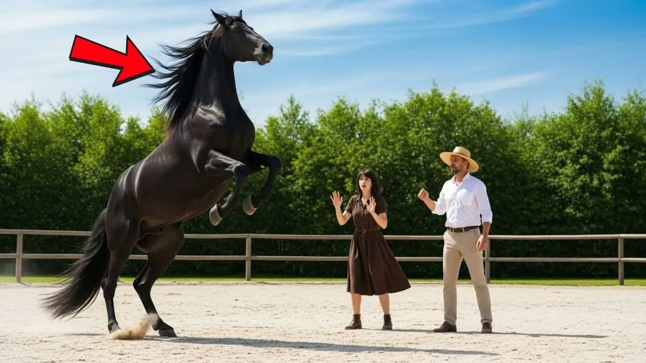 MINHA FORTUNA SERÁ SUA, SE VOCÊ PÔR A MÃO NESTE CAVALO BRAVO＂, DISSE O FAZENDEIRO À MOÇA NA RUA...