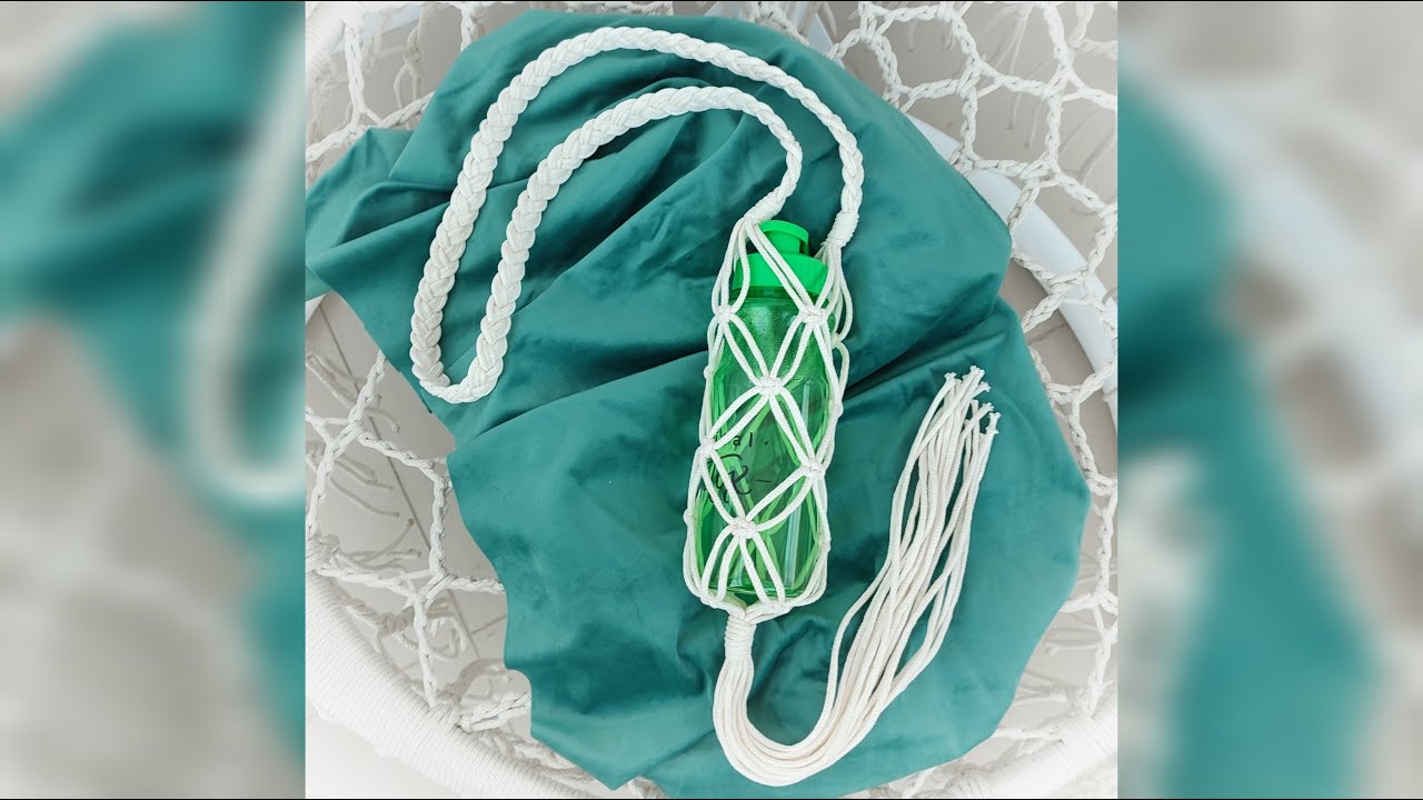 Мастер класс Сумка авоська для бутылки в технике макраме / Master class macrame mesh bottle bag