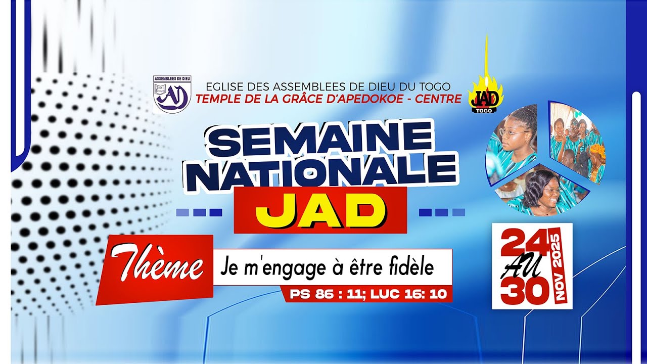 APOTHEOSE|SEMAINE NATIONALE DE LA JEUNESSE EDITION 2025|JE M'ENGAGE A ETRE FIDELE