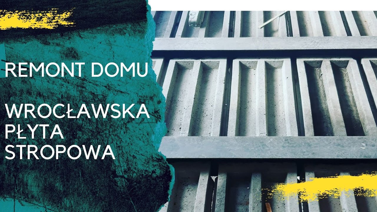 Remont domu. Montaż płyt stropowych.