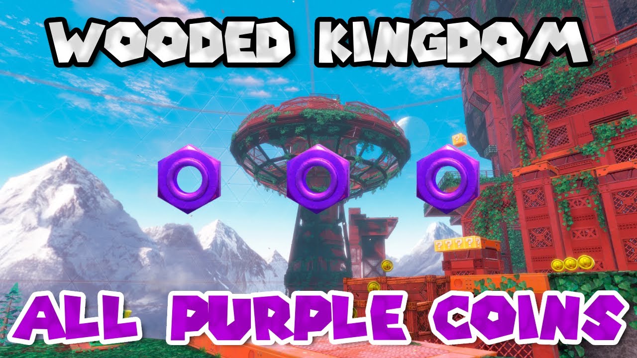 Super Mario Odyssey - All Wooded Kingdom Purple Coins
