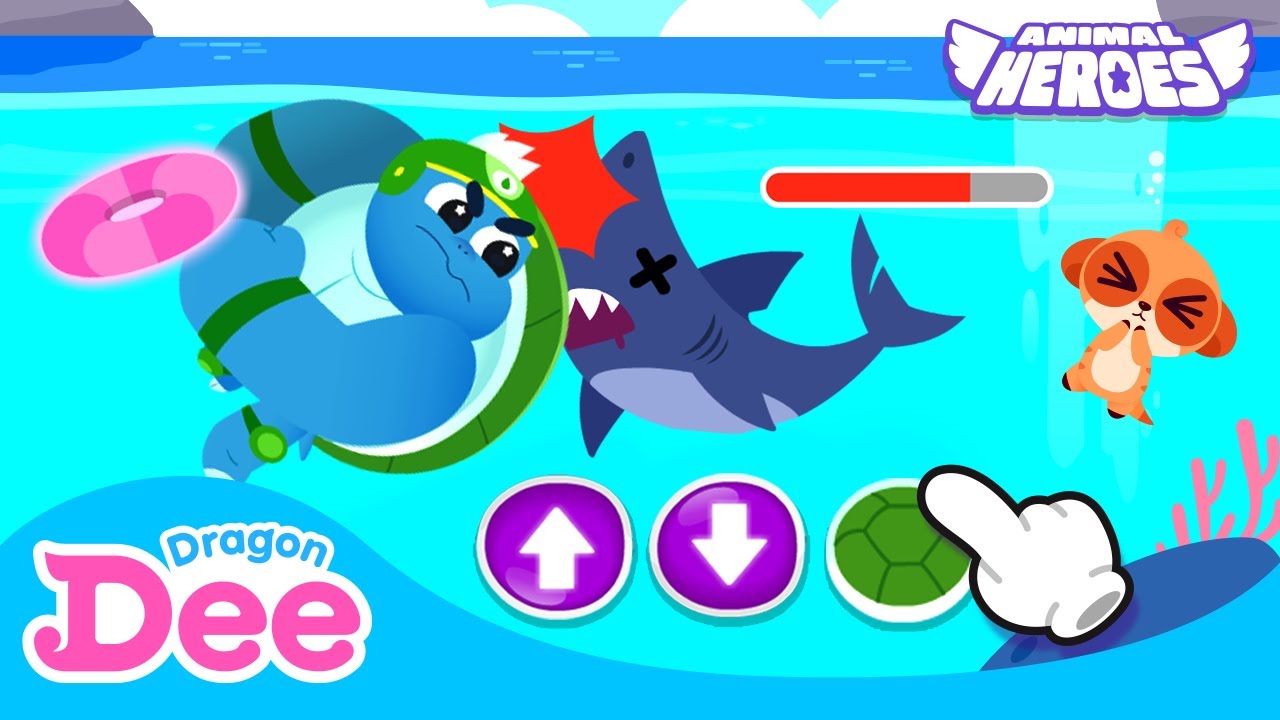 Captain Turtle Game | Help! Animal Heroes! 🚨 | Learn numbers | Dragon Dee Games for Children