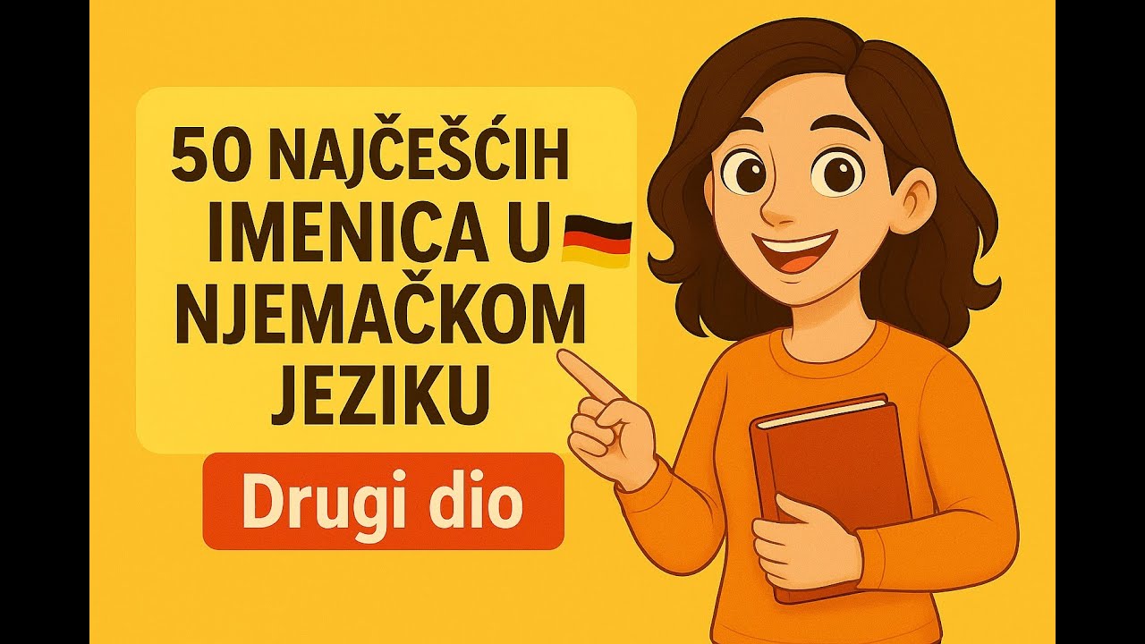Uči njemački A1: Top 50 imenica – dio 2 (s prijevodom) | Deutsch lernen