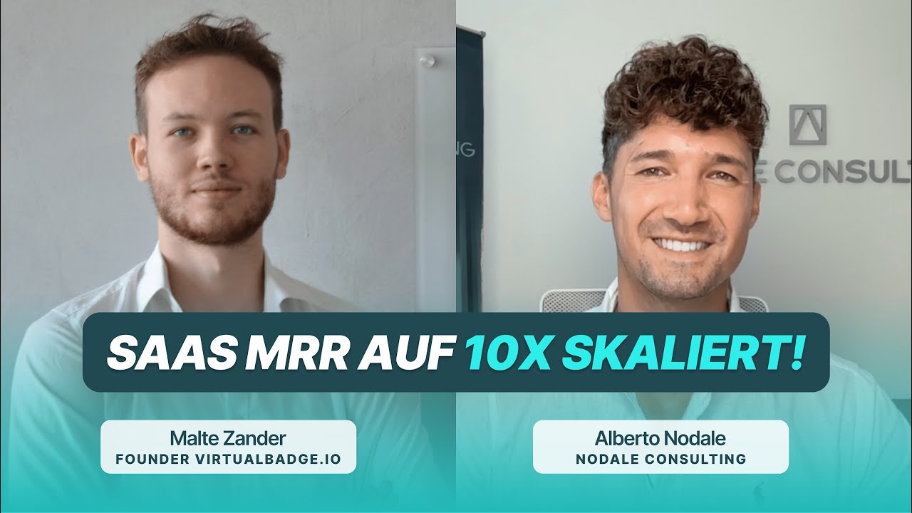 SaaS MRR verzehnfacht! Erfahrungsbericht und Learnings mit Malte von virtualbadge.io