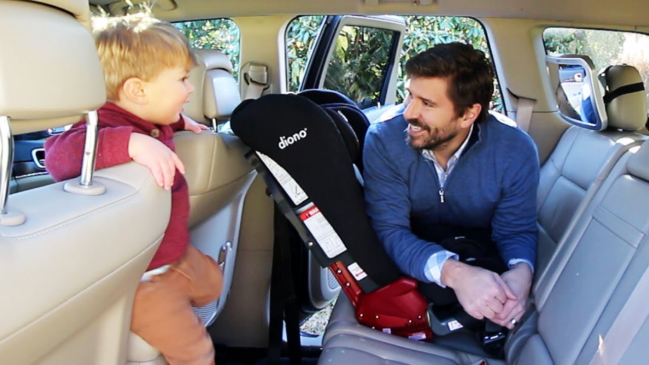 How to Install Rear-Facing Car Seat (Diono Rainier / Radian RXT) + 60 Second Install Challenge