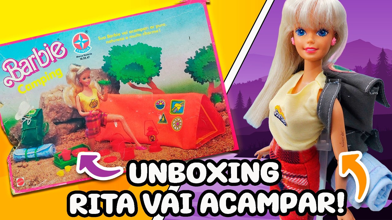Rita foi acampar! REVIEW e UNBOXING do Kit Camping da Barbie! #barbie #unboxing