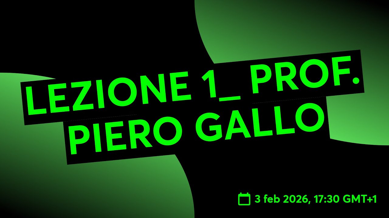 LEZIONE 1_ PROF. PIERO GALLO