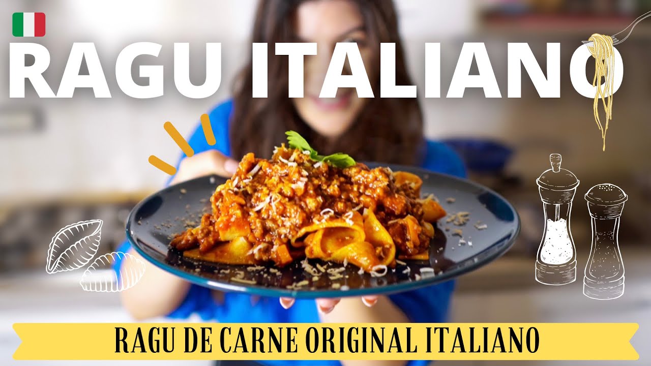 RECEITA ITALIANA | VERDADEIRO RAGÙ ITALIANO 🍝 MUITO FÁCIL  | Receita de molho a Bolonhesa