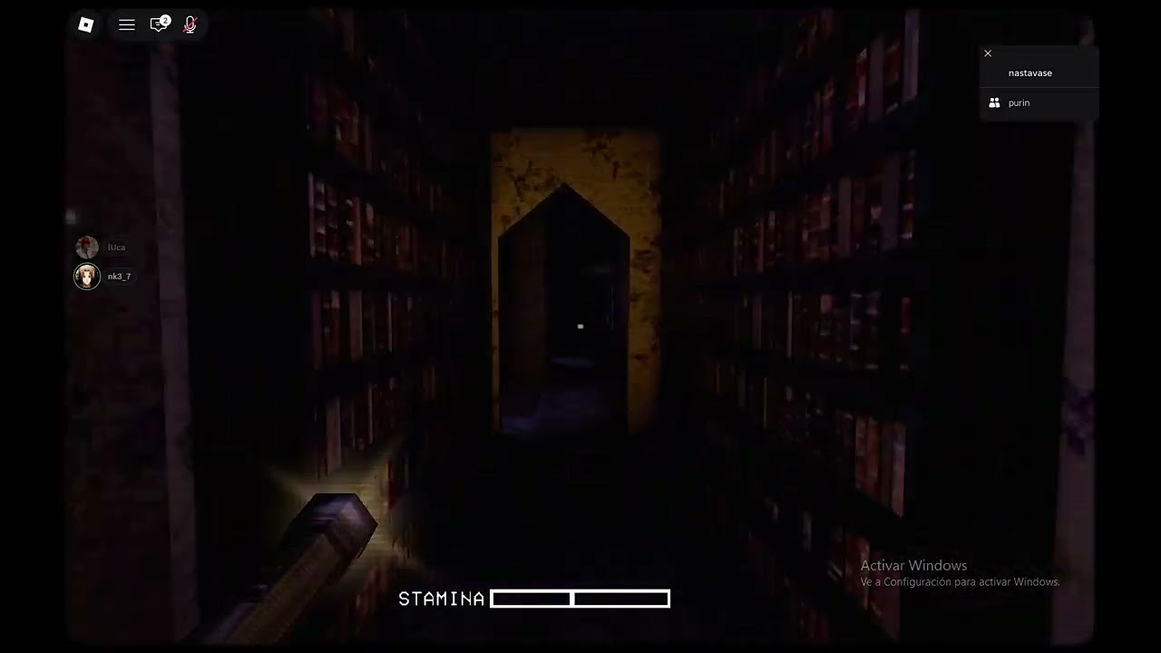 jugando un juego de TERROR de ROBLOX con SALEME. parte 1