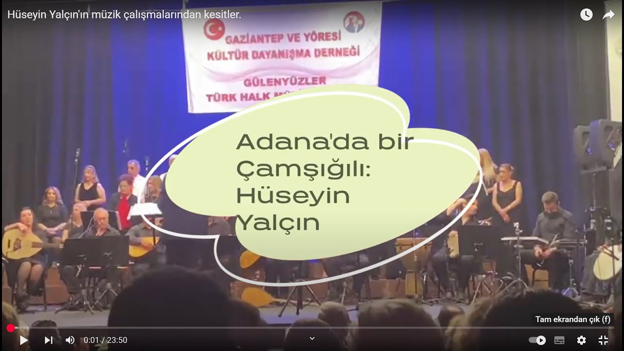 Hüseyin Yalçın öğretmenin, müzik çalışmalarından kesitler.