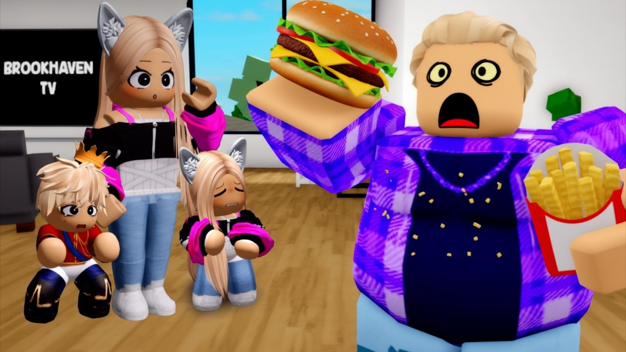 MON FRÈRE NE PEUT PLUS S’ARRÊTER DE MANGER… sur BROOKHAVEN RP ROBLOX