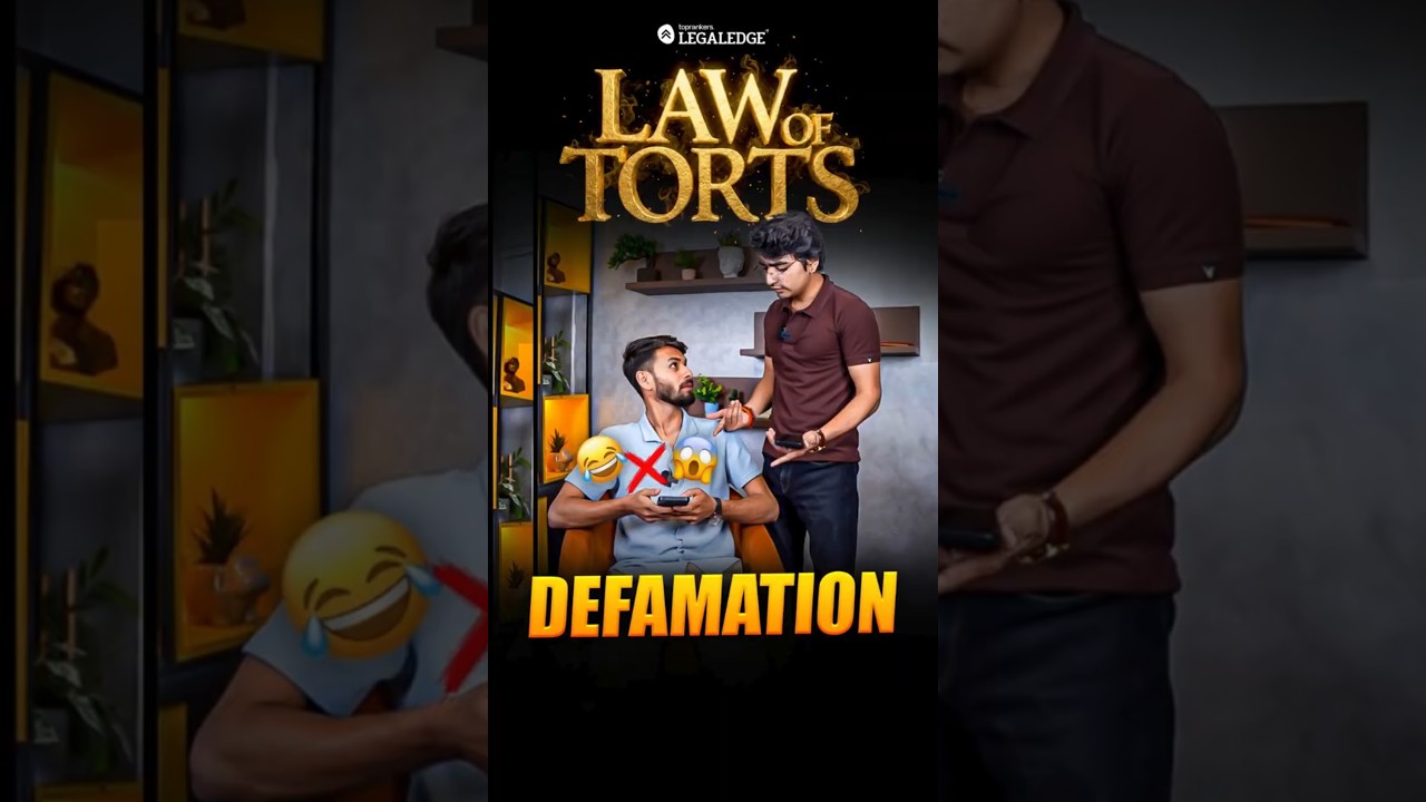Law of Torts : Defamation  #defamation #lawoftorts #legal #clat  #clat2027 #clatpreparation