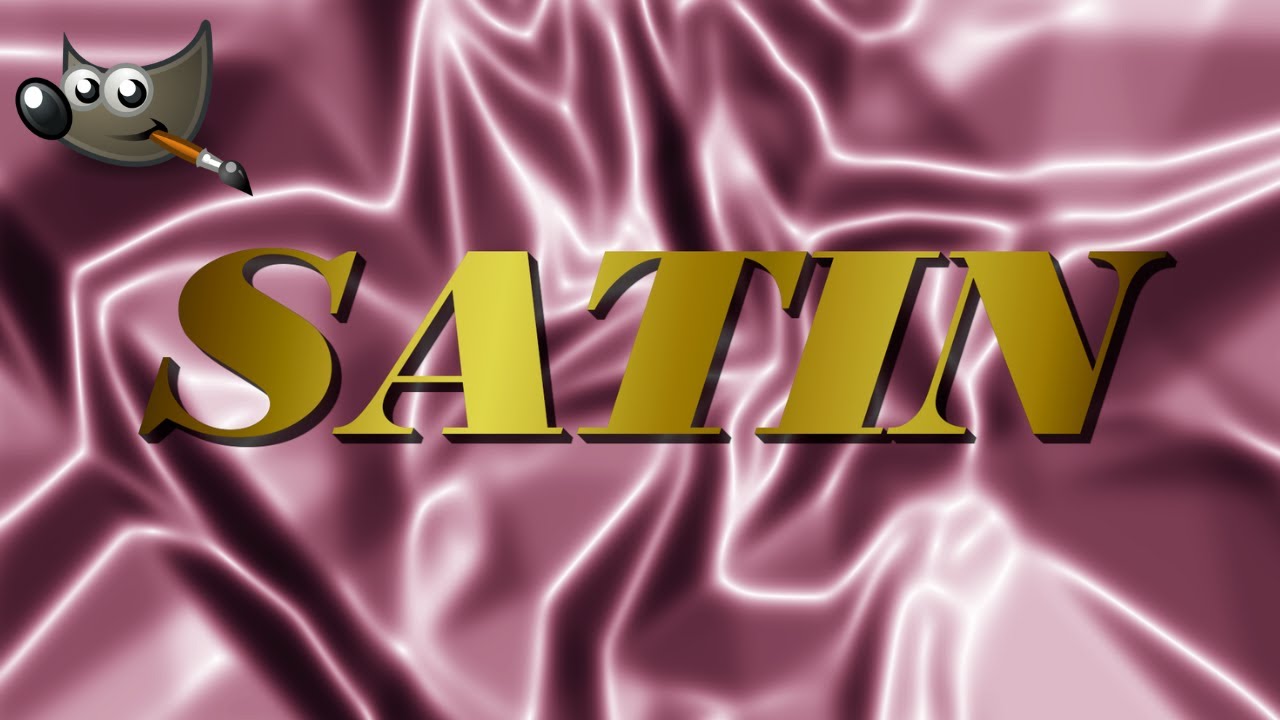 GIMP Tutorial - Satin Effect - G'MIC Plugin