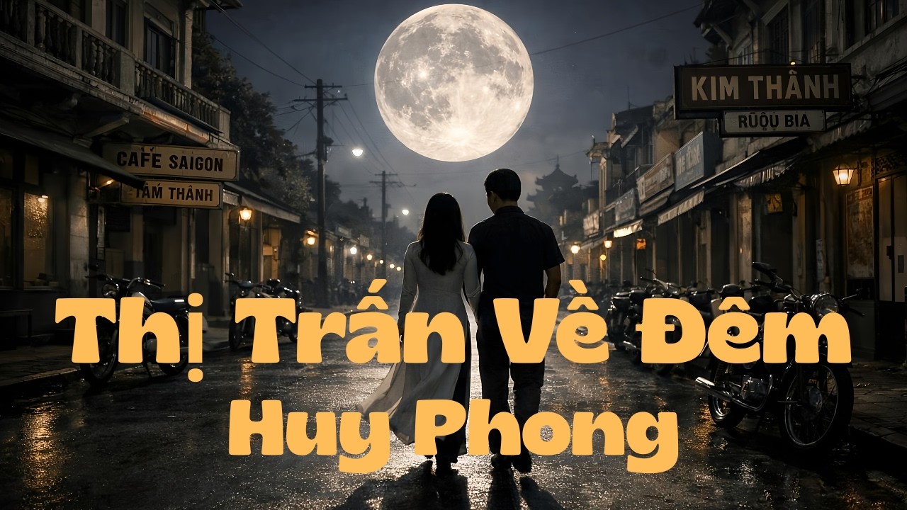 Thị Trấn Về Đêm (Huy Phong) | AI Bolero Cover Ngọt Ngào | Nhạc Vàng Lãng Mạn