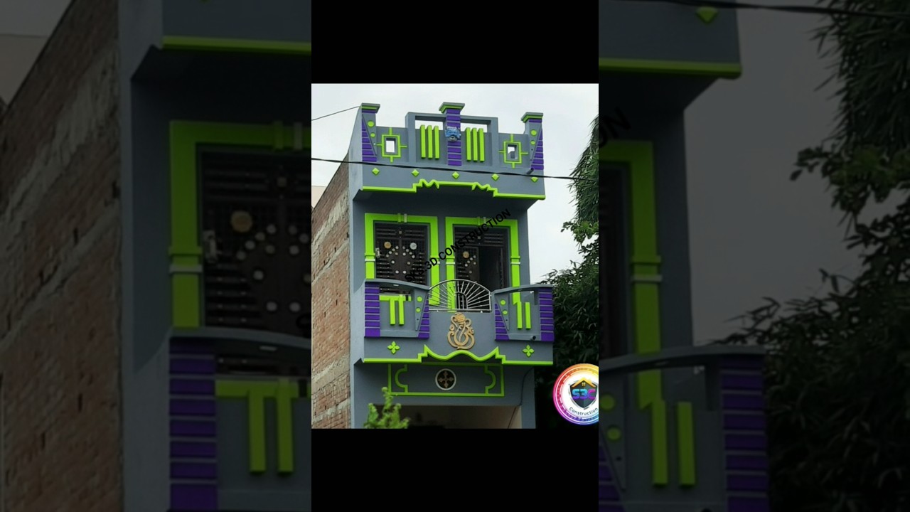 Parapet Wall Design Beautiful Colour Combination 💡🏡💯❤👌🙏🎨🔥