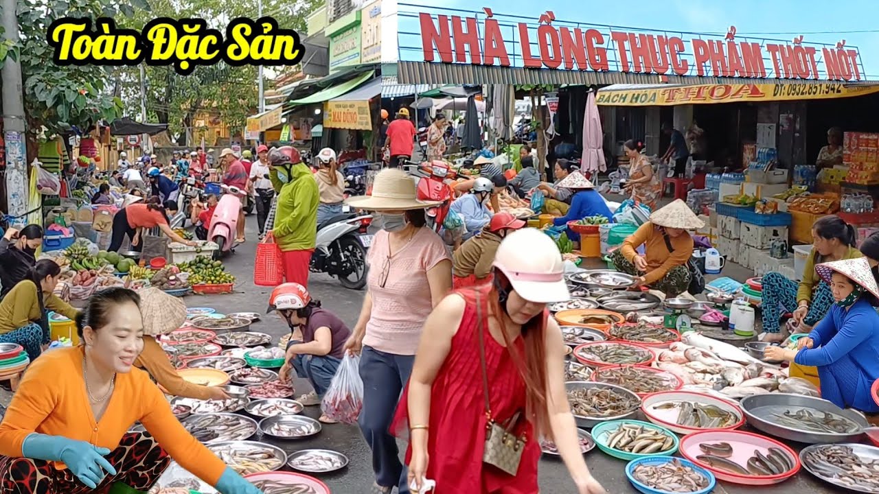 Gặp chị gái Giá Chồng vui tính Chợ Thốt Nốt  - Cần Thơ, Ngập Tràn tôm cá thiên nhiên 