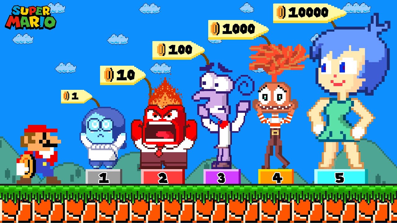 Mario Can Buy All Characters Inside Out 2 | Game Animation