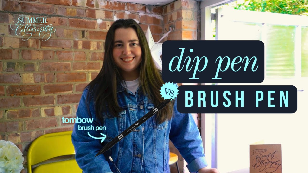 Modern Calligraphy vs Brush Lettering | The Summer of Calligraphy
