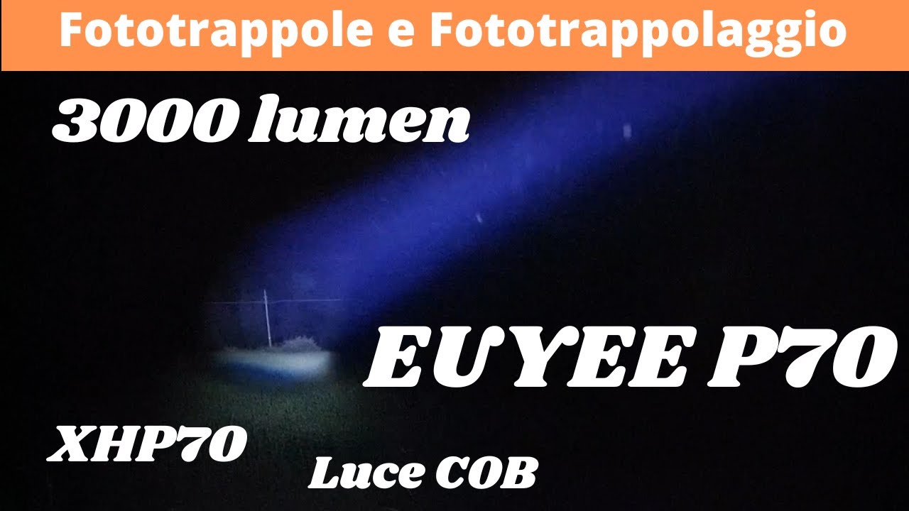 La migliore torcia led economica!! EUYEE P70 - 3000 Lumen di pura potenza!