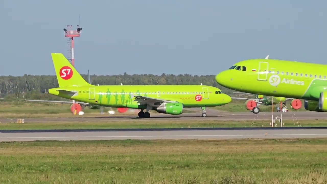 Takeoffs and landings at Domodedovo Airport. 07.09.24