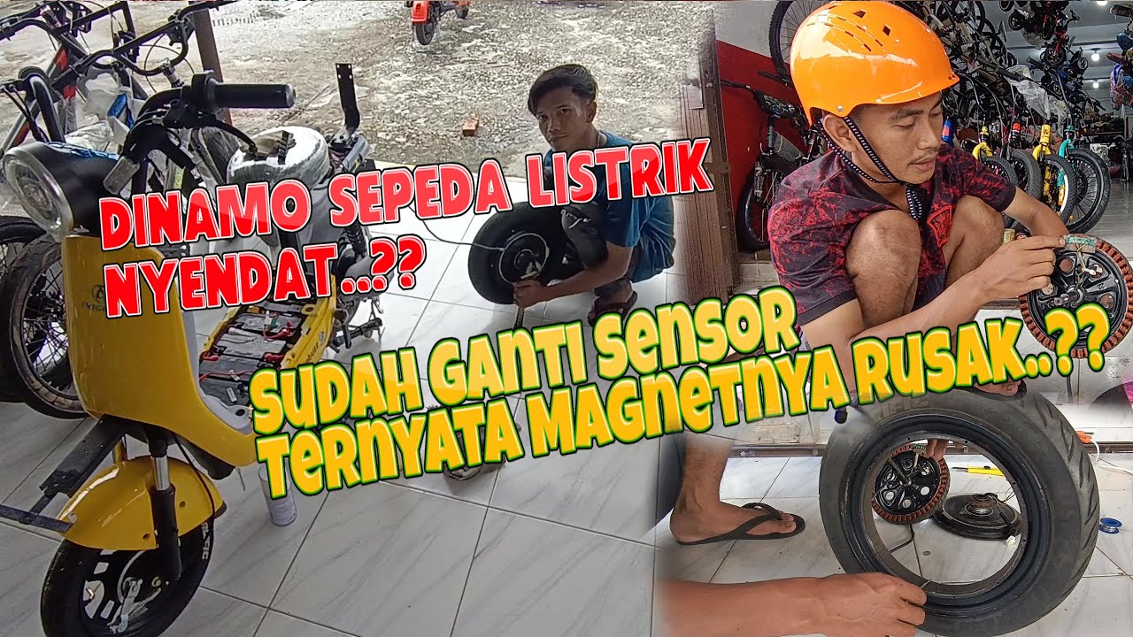 Dinamo Sepeda Listrik Nyendat Tidak Kuat Jalan Saat Dinaikin Sudah Ganti Sensor Ternyata Magnet NYA.