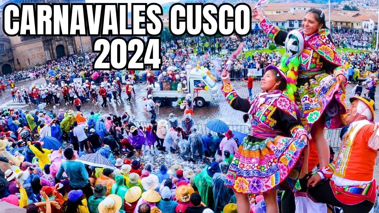 ASI SON LOS CARNAVALES EN CUSCO 2024 / Plaza de armas Cusco