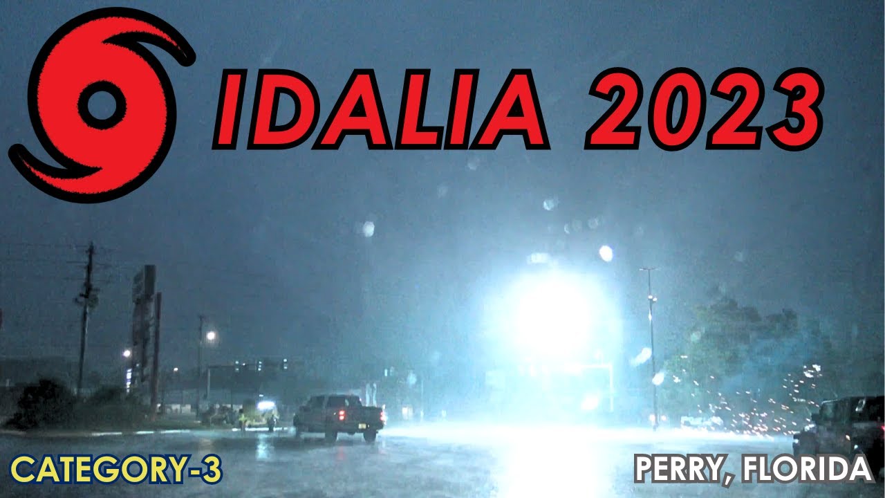 Chasing Hurricane IDALIA 2023 • Cat-3 Winds Tear Through Perry, FL (Adam - Trey)
