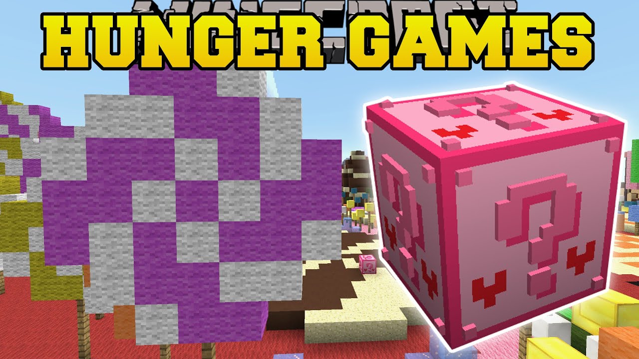 Minecraft: CANDYLAND HUNGER GAMES - Мод Lucky Block - Мини-игра с модами