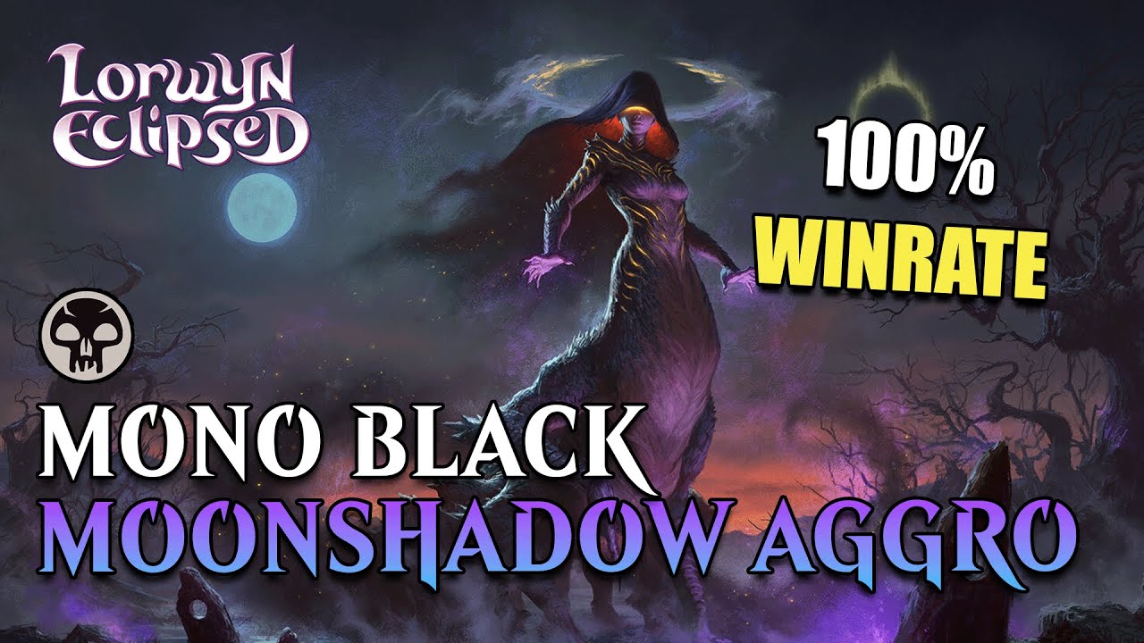 💀 MOONSHADOW IN MONO BLACK IS BROKEN 100% WINRATE EARLY ACCESS | MTG ARENA Standard Lorwyn Eclipsed